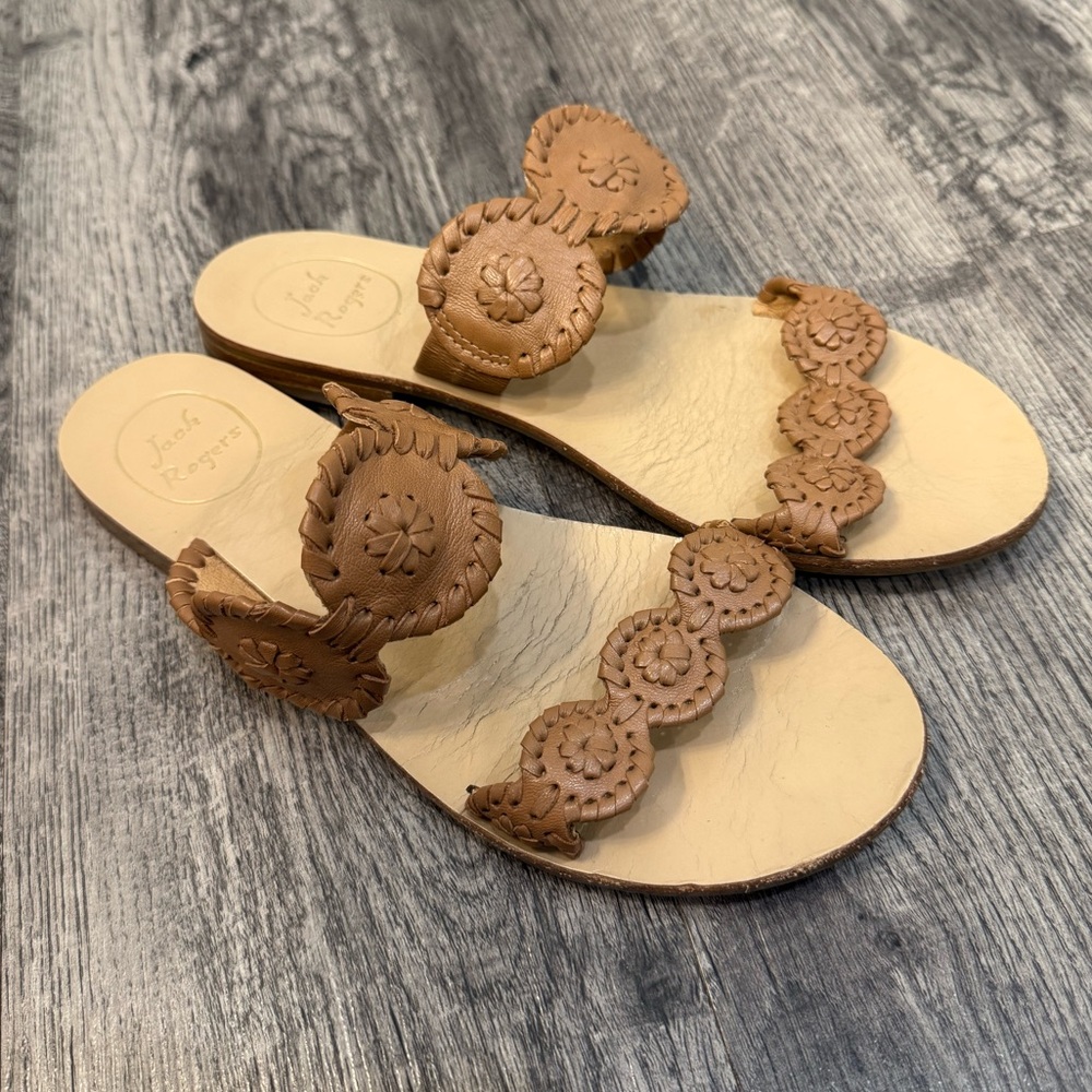 Jack Rogers Lauren Cognac Sandals